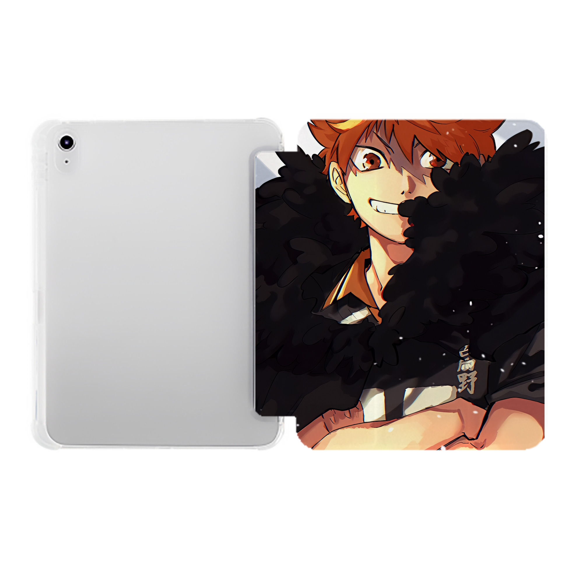 （画像用） ハイキュー!! Haikyu!! IPad ケース ペン収納付き 三つ折りスタンド PUレザー×シリコン 対応機種9.5/10.5/10.9インチ